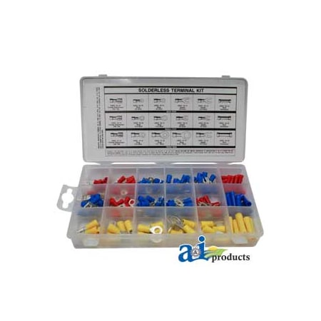 A & I Products Terminal & Connector Assortment 4" x8" x1" A-TCD176
